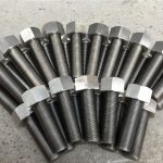 254smo uns s31254 hr1.4547 vijaka i matica 1-1 / 2 ”-8unx180mm navojna šipka